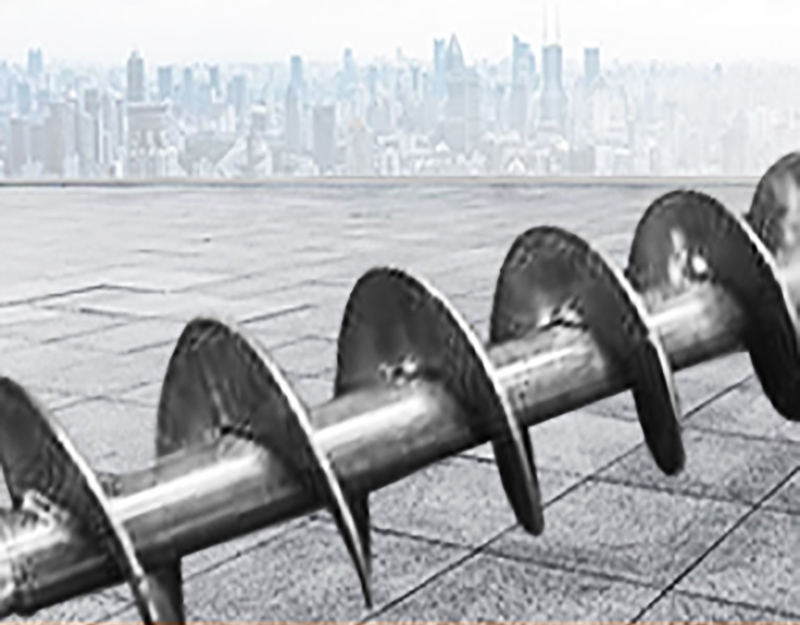 有轴单螺旋叶片